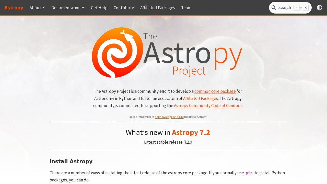 Astropy logo