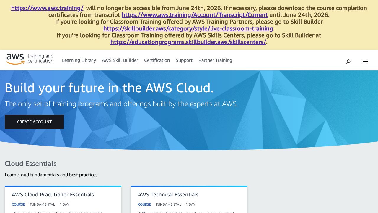 AWS Training logo