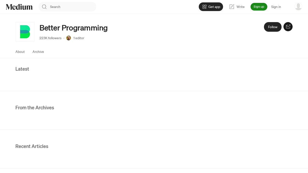 Better Programming logo
