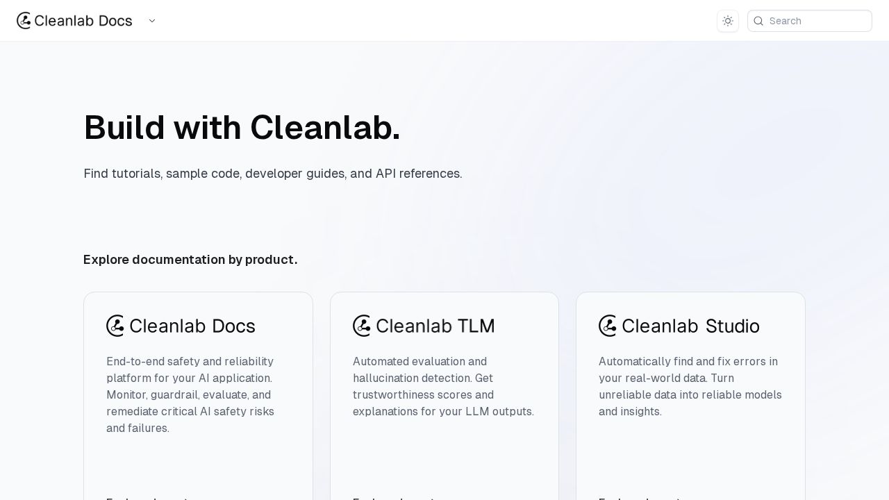 Cleanlab AI Platform logo