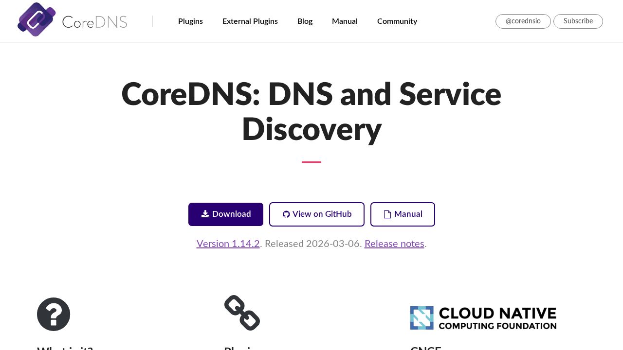 CoreDNS logo