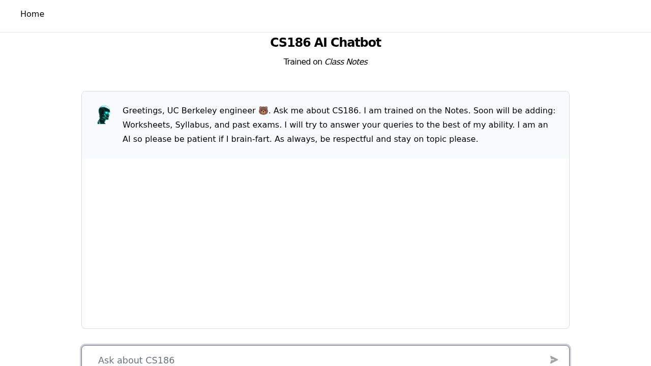 CS186 AI Chatbot logo