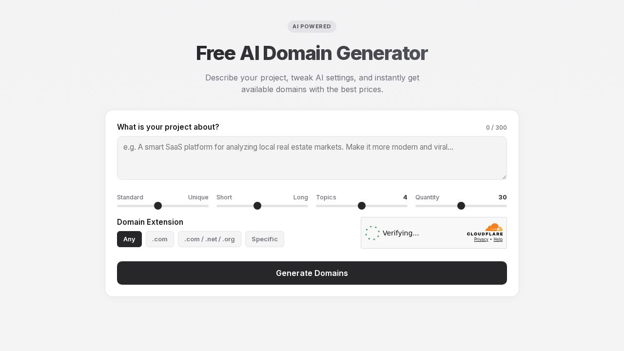 Free AI Domain Generator logo