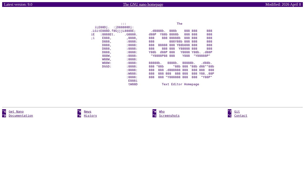 GNU nano logo
