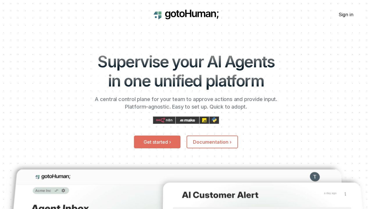 gotoHuman logo