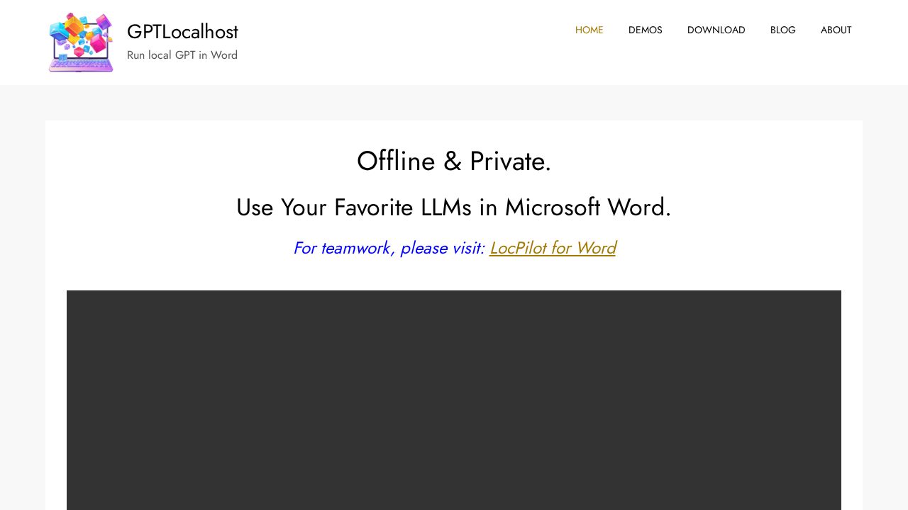GPTLocalhost logo
