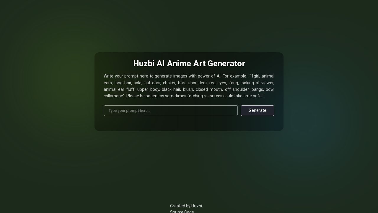 Huzbi AI Anime Art Generator logo