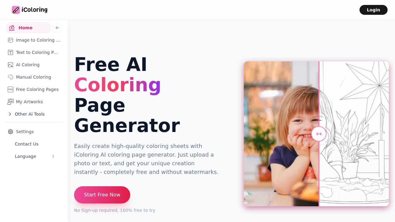 iColoring AI logo