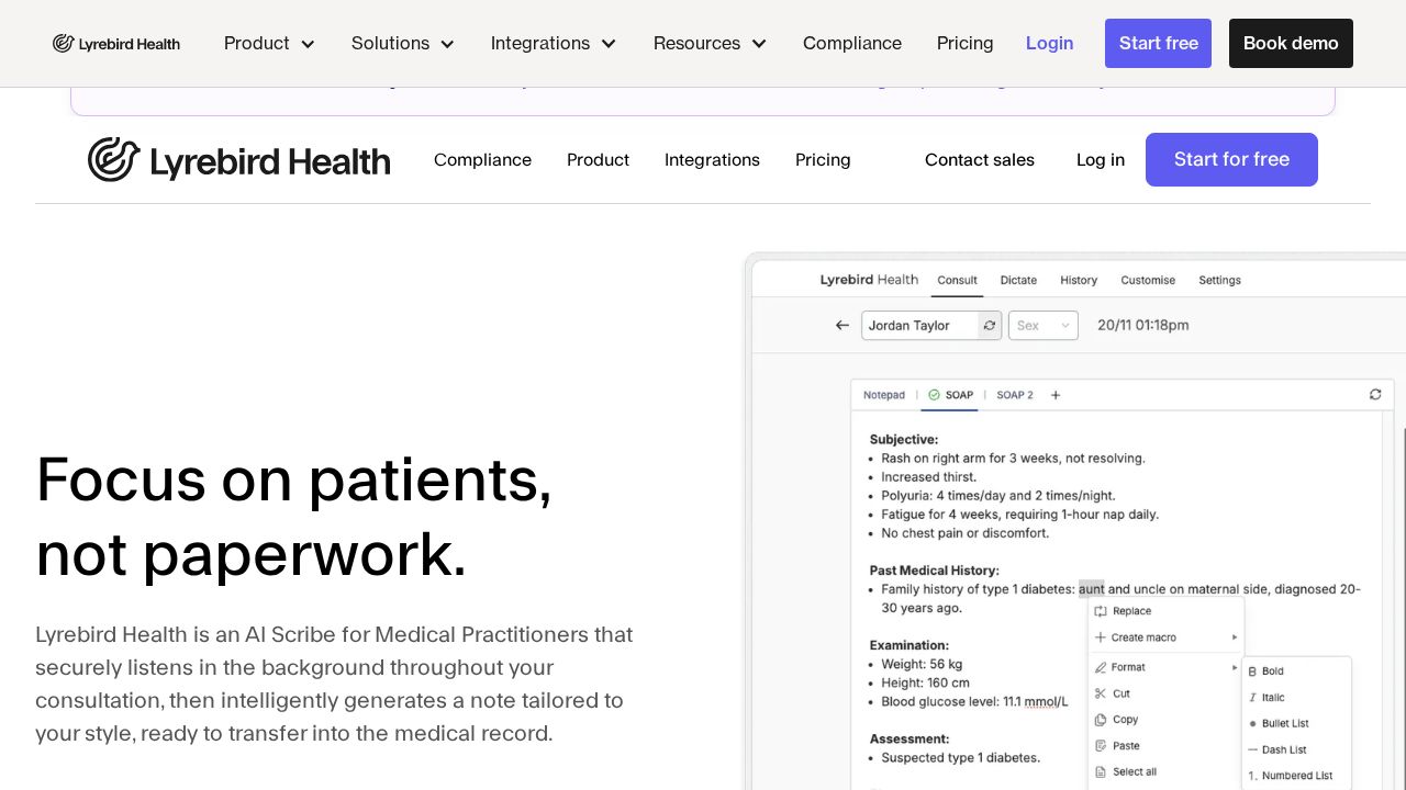 Lyrebird Health logo