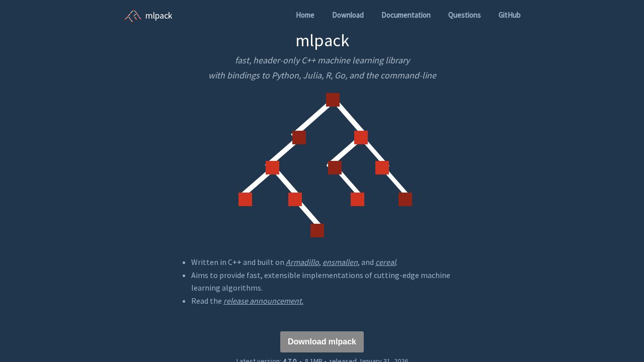 mlpack logo