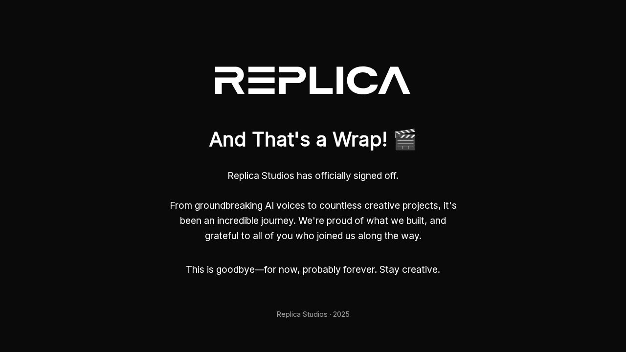 Replica Studios logo