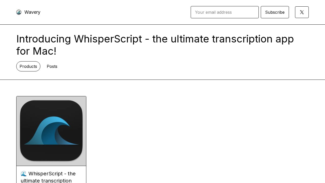 WhisperScript logo