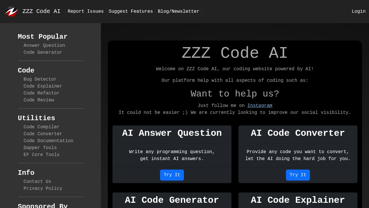 ZZZ Code AI logo